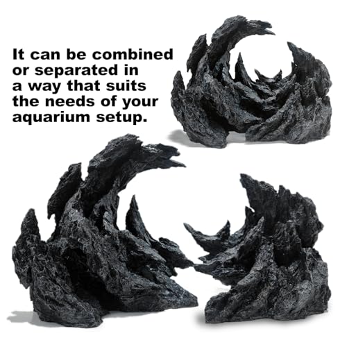 Fish Tank Decor Rocks.Aquarium Decoration Model.Easy and Quick Solution for Aquascaping (Perched Canyon-24inch)
