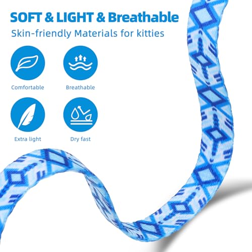 Cat Harness and Leash Set (Small / Blue)