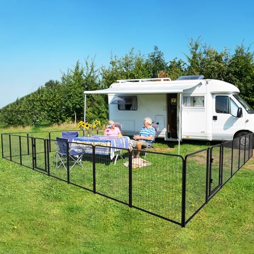 Dog Playpen Outdoor Extra Wide 24 Panels Heavy Duty Dog Fence 40" (32"W x 40"H)