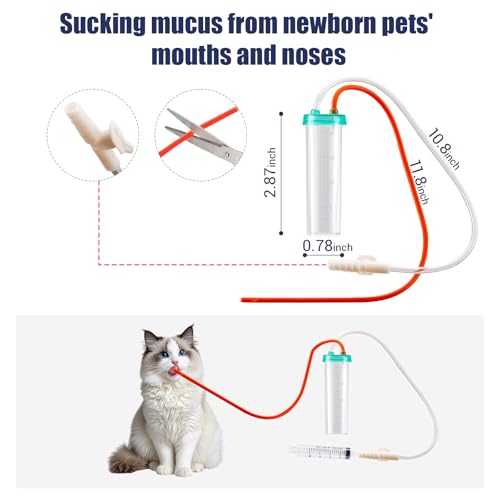 Newborn Puppy Kitten Small Animal Sterile Mucus Extractor Suction Catheter