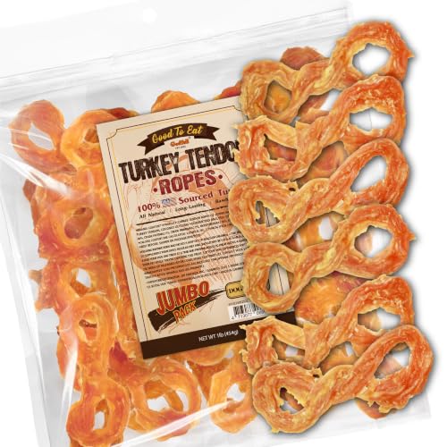 Turkey Tendons for Dogs (1 Pound (Pack of 1))
