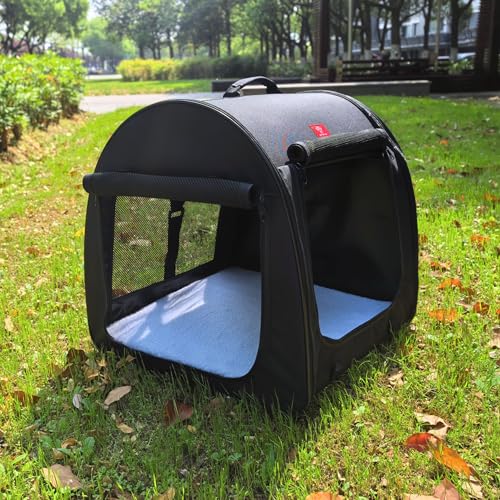 Fabric Portable Pet Kennel (Black)