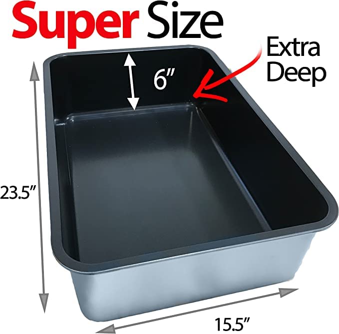 Stainless Steel Cat Litter Box (X-Large)