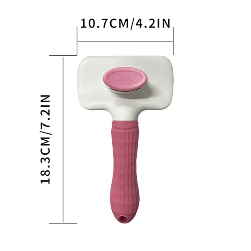 Pet Cleaning Deshedding Brush (pink)
