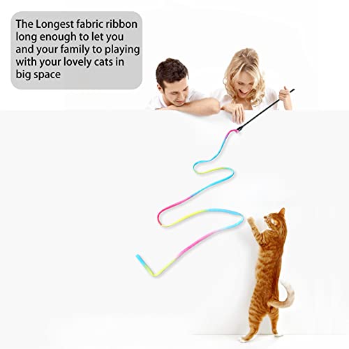 Cat Wand Toys Interactive Kitten Toys for Indoor Cats (2 PCS)