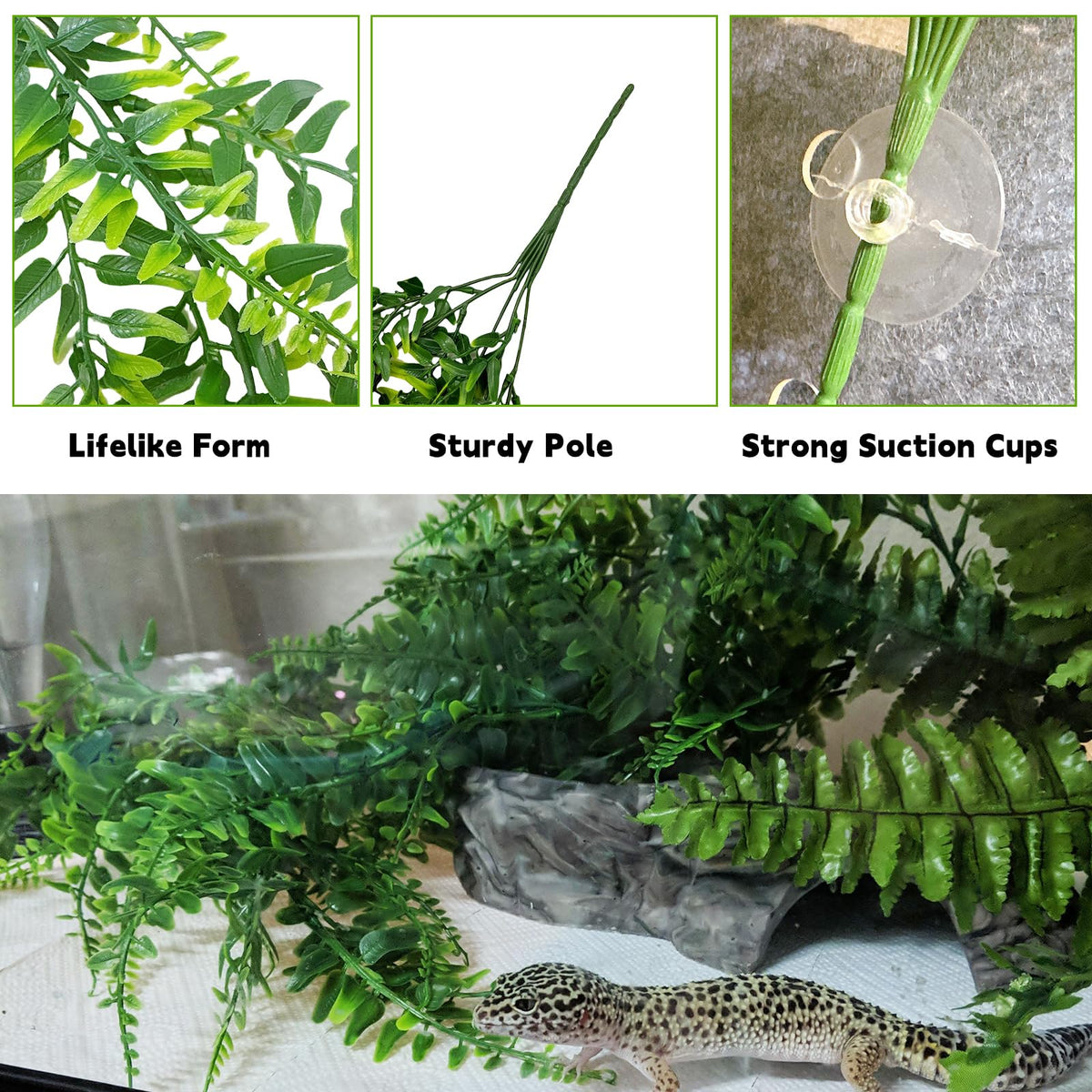 Reptile Plants (3Pcs | Style: 43in Rainforest Vines)