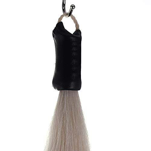 Horse Tail Extensions with Braided Horsehair Loop (3/8 LB (28"-30") / Pure White)
