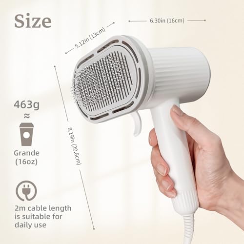 Dog Brush for Shedding (White)