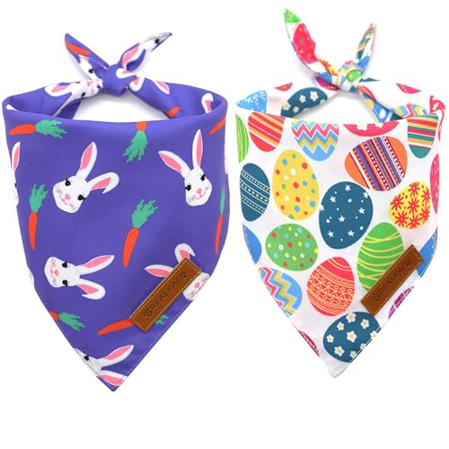 Easter Dog Bandanas 2 Pack (Easter 1 / Large)