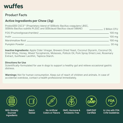 Probiotics for Dogs (60 Chews (Pack of 1))