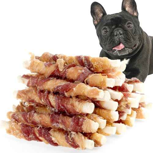 Dog Treats Chicken and Duck Wrapped Rawhide Sticks 20 Count 10.6 Oz