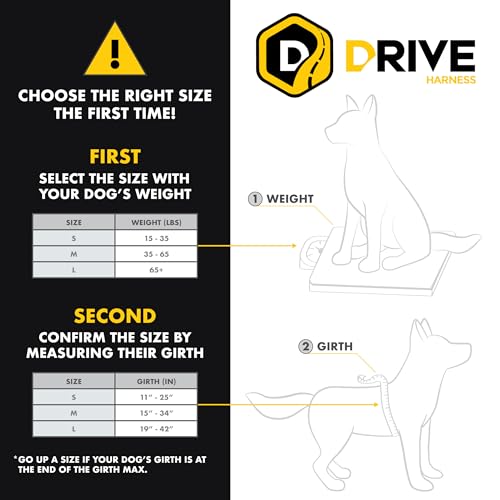 Drive Dog Car Harness (Black / Small)