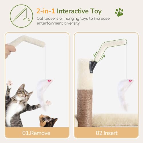 Cat Tree for Large Adult Cats (XL / Beige)