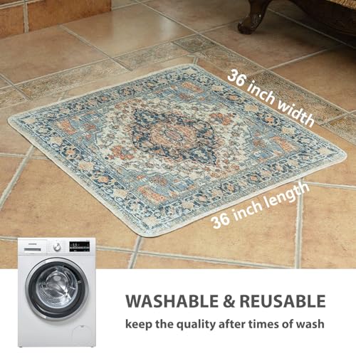 Washable Pee Pads for Cats &Dogs (36x36 Inch (Pack of 2) / Beige/Multi)