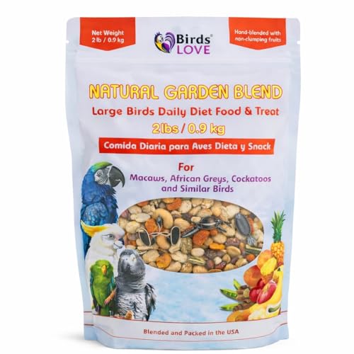 All Natural Garden Blend Bird Food for Parrots 2lb (2 Pound (Pack of 1))