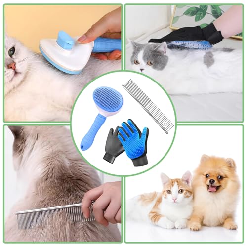 Dog & Cat Brush (4PCS-Blue)
