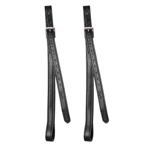 Exion Stirrup Leathers for English Saddles (145 cm / 58" / Black)