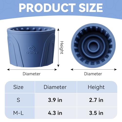 Dog Slow Feeder Lick Bowl (S / Dark Blue)