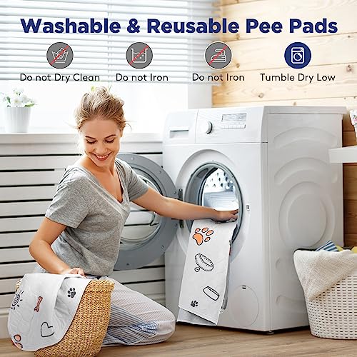 Washable Pee Pads for Dogs (Gray / 48X48 (2 Packs))