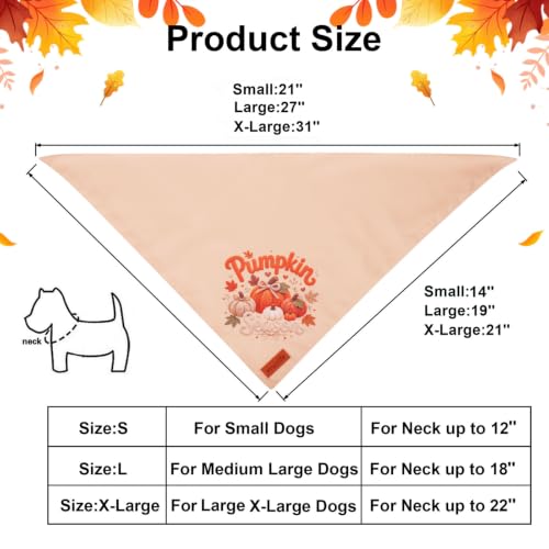 Fall Dog Bandanas (Large / Fall-1)