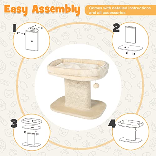 Cat Tree for Indoor Cats (Beige)