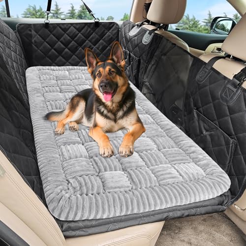 Dog Car Bed Mat Non (Light Gray / For Cars/ SUV/ Small Truck (50"×24.6"))