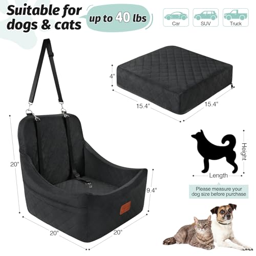 Dog car seat for Medium Dogs (Black / Medium)