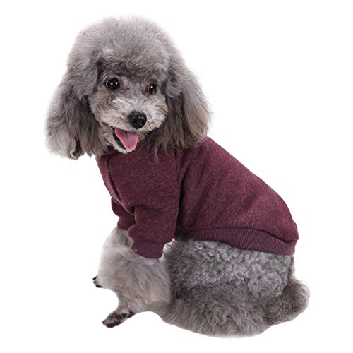 Dog Sweaters for Small Dogs (Brown / Large)