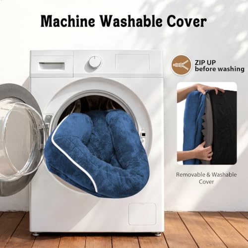 Waterproof Orthopedic Dog Bed for Large and Extra Large Dogs (Navy / 42"L x 30"W x 7.5"Th)