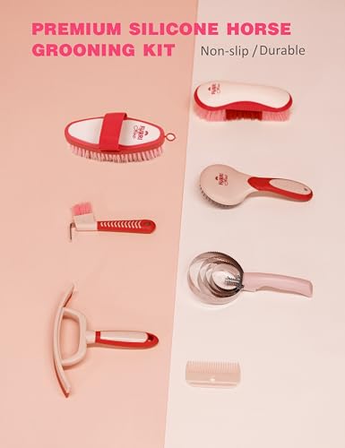 Horse Grooming Kit (Pink Garnet)