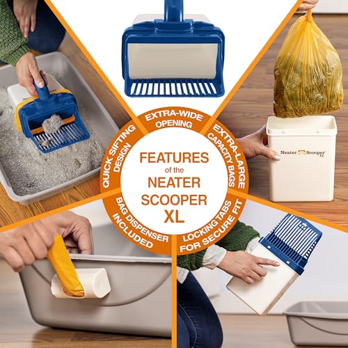 Neater Scooper XL Cat Litter Scoop (Blue / XL - 15 Bags)