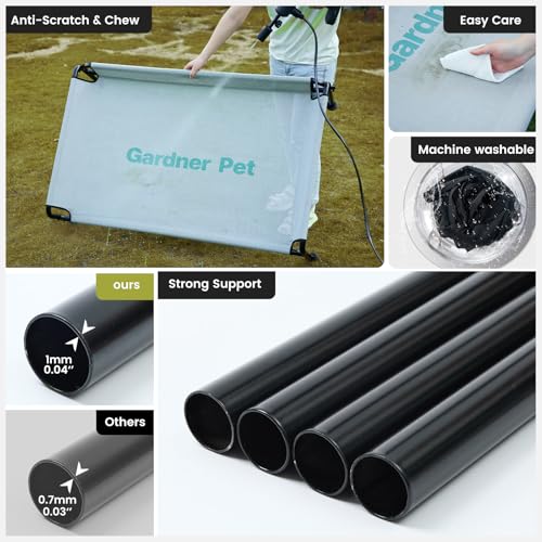 Elevated Dog Bed for Medium Size Dog (Black / Medium)