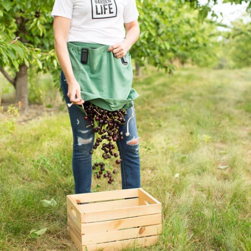 Roo Gardening Waist Apron with Pockets for Women & Men (Joey-waist Only / Leaf Green)