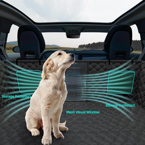 Dog Truck Seat Cover for Back Seat (Fullsizeblack)