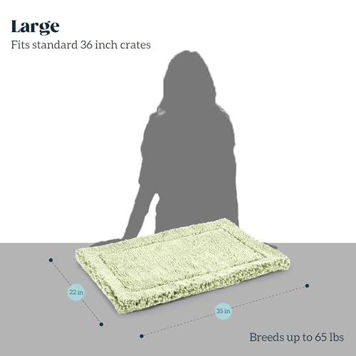 Stoutwool Indestructible Dog Bed (35.0"L x 22.0"W x 2"Th / Gleam)