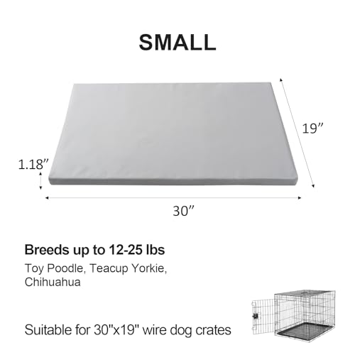 Dog Mat 19"x 30"Dogs Crate Pad (30"L x 19"W / Gray)