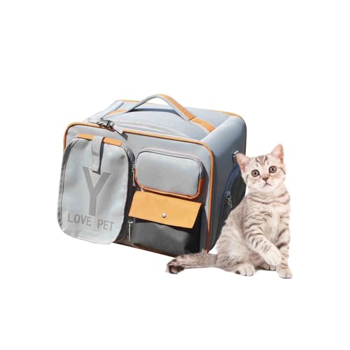 Dog Backpack Pet Backpack with Upgrade Waist Cushion Design to Better Fit The Waist (Gray)