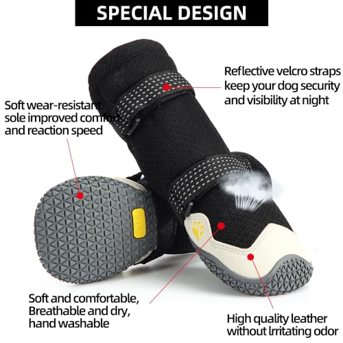 Dog Shoes for Hot Pavement Anti (Size 1: 1.57''x1.37''(L*W))
