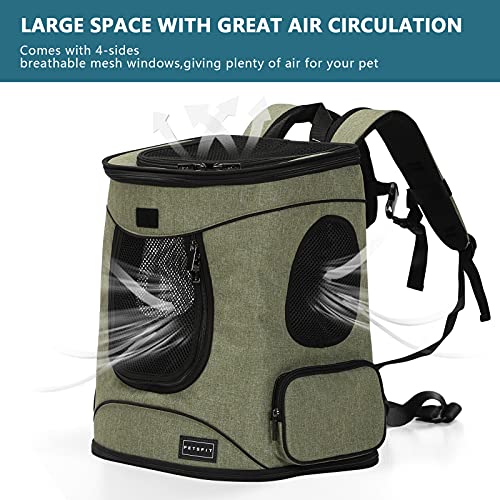 Dog and Cat Backpack Carrier (AGreen)
