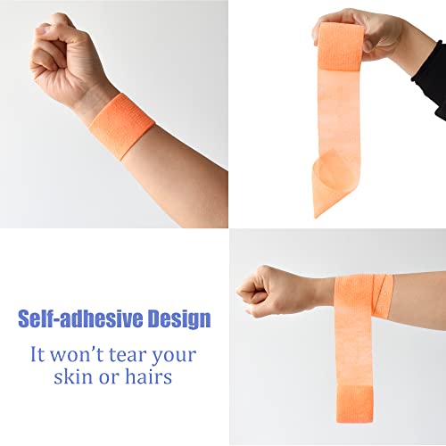 2 Inches Self Adhesive Bandage Wrap (2 Inch / Light Orange)