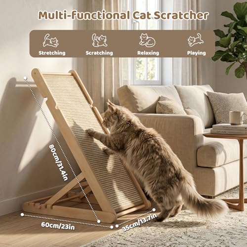 Sisal Cat Scratcher (23.6"L x 13.7"W x 31"H)