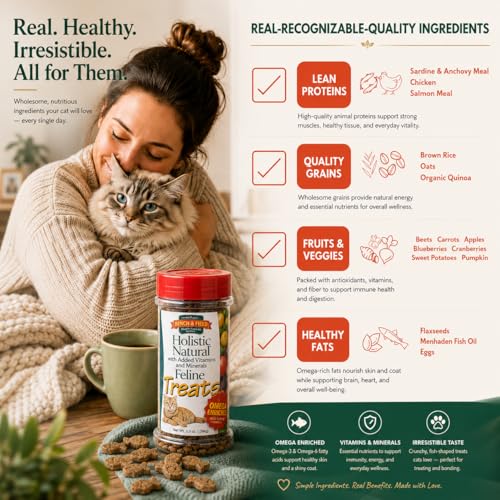 Holistic Natural Healthy Kitty Cat Treats (3 Ounce (Pack of 12))