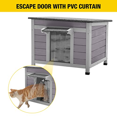 Cat House Waterproof Feral Kitty Shelter Outdoor Indoor Kitty shelter for Cats and Other Small Animals