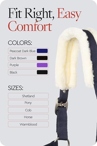 Howard Soft Fleece Horse Halter (Horse / Peacoat Dark Blue)