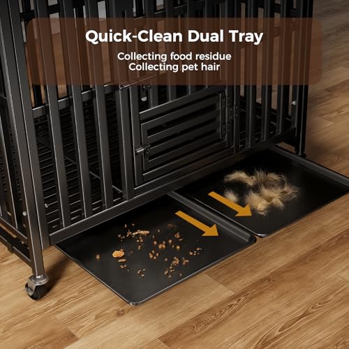 Heavy Duty Dog Crate (43.0"L x 27.0"W x 37.0"H)