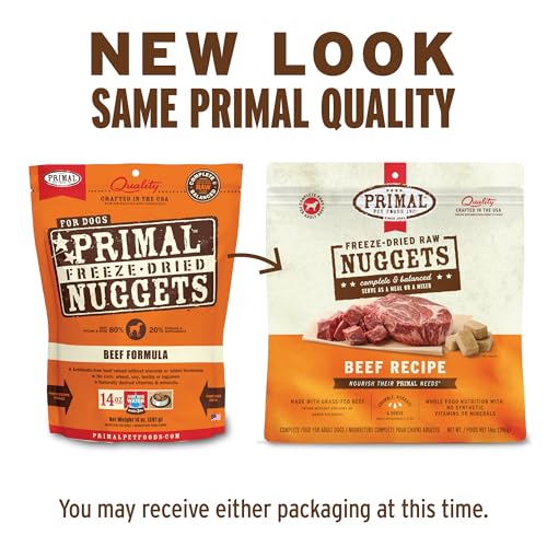 Primal Freeze Dried Raw Dog Food Nuggets (14 Ounce (Pack of 1))