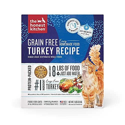 Human Grade Dehydrated Grain Free Turkey Cat Food (2 Pound (Pack of 1))