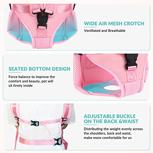 Dog Backpack Carrier (Pink)