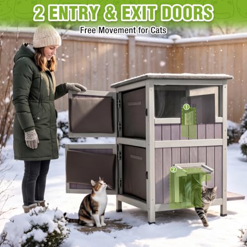 Heated Cat House for Outside 2