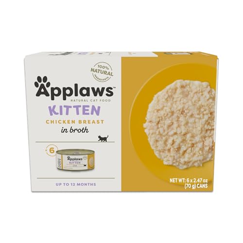 Kitten Chicken Breast in Broth Wet Food 6 (2.47 Ounce (Pack of 6))
